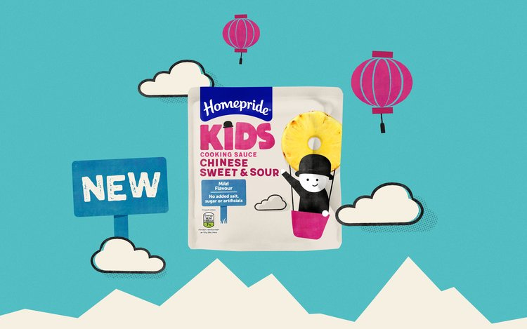 Homepride Kids兒童食品包裝設計，簡潔有創(chuàng)意的兒童游戲插畫設計