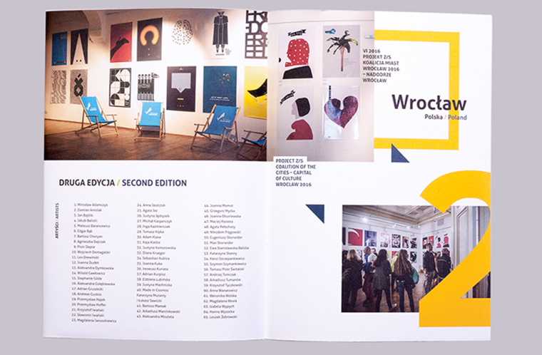 為波蘭海報(bào)展設(shè)計(jì)展做的多重化用途的宣傳冊(cè)