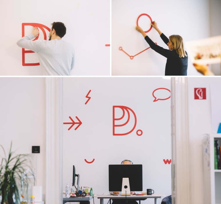 Drap廣告公司VI設(shè)計/公司視覺識別VI形象設(shè)計,極具吸引力的配色與線條插畫 Drap廣告公司VI設(shè)計/公司視覺識別VI形象設(shè)計,極具吸引力的配色與線條插畫