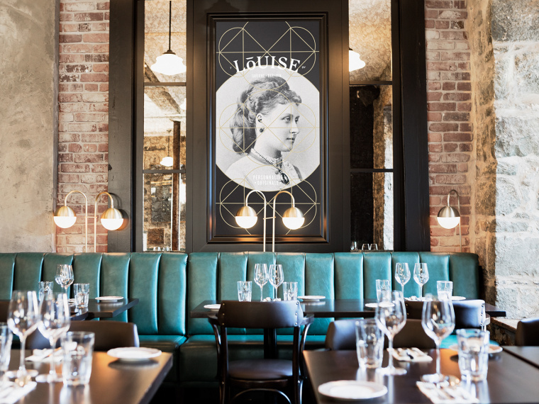 混合傳統(tǒng)與現(xiàn)代性的Louise酒館餐廳logo設(shè)計(jì)VI設(shè)計(jì)欣賞