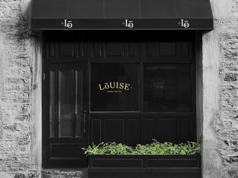 混合傳統(tǒng)與現(xiàn)代性的Louise酒館餐廳logo設(shè)計(jì)VI設(shè)計(jì)欣賞