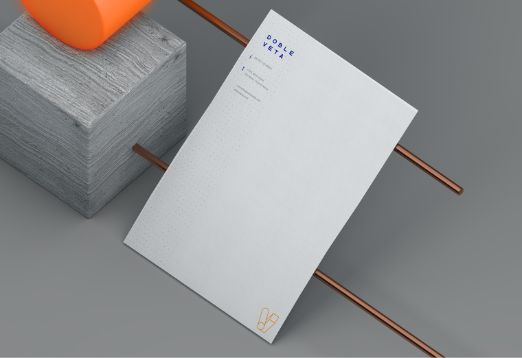 亮色立體效果 Doble Veta 建筑公司VI設(shè)計(jì)/企業(yè)視覺識(shí)別VI設(shè)計(jì)