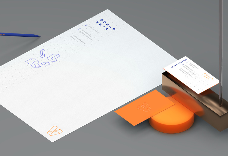 亮色立體效果 Doble Veta 建筑公司VI設(shè)計(jì)/企業(yè)視覺識(shí)別VI設(shè)計(jì)