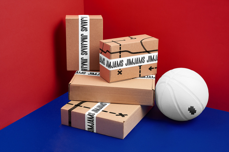 JimJams 服裝設(shè)計(jì)公司企業(yè)形象設(shè)計(jì)，非常個(gè)性的箭頭線條圖案