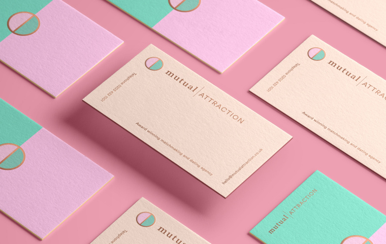 Mutual Attraction “相互吸引力”約會與婚介服務機構標志設計VI設計