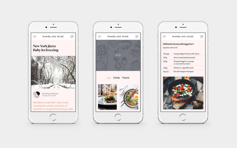 Rambling繆斯餐飲品牌形象設(shè)計-手機網(wǎng)站設(shè)計