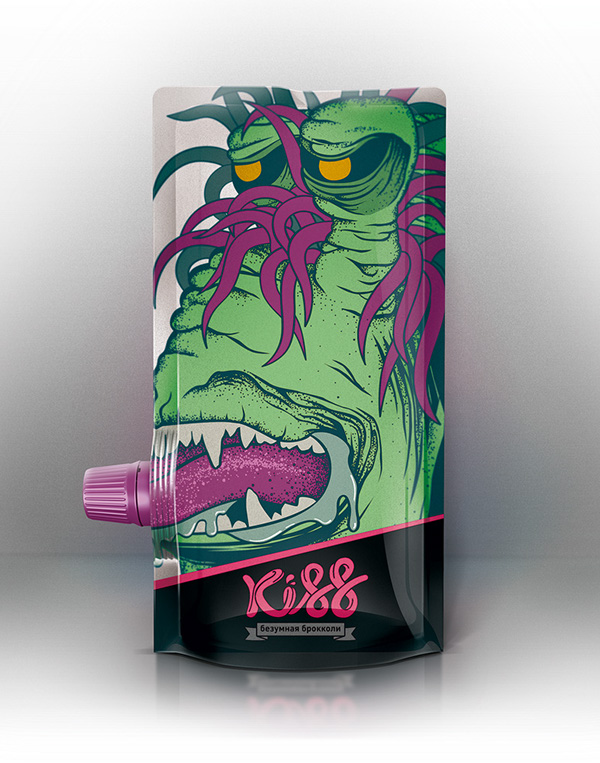 kiss人物夸張插畫果蔬泥包裝設(shè)計-上海包裝設(shè)計公司國外創(chuàng)意包裝欣賞 kiss人物夸張插畫果蔬泥包裝設(shè)計-上海包裝設(shè)計公司國外創(chuàng)意包裝欣賞