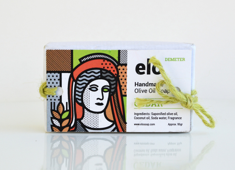 Elo希臘100％橄欖油純天然手工肥皂包裝設(shè)計(jì)“神話人物插畫“篇－上海包裝設(shè)計(jì)公司