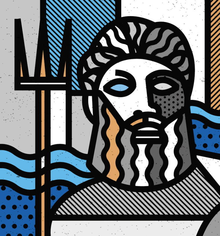 Elo希臘100％橄欖油純天然手工肥皂包裝神話人物插畫設(shè)計(jì)