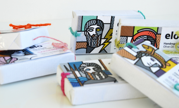 Elo希臘100％橄欖油純天然手工肥皂包裝設(shè)計(jì)“神話人物插畫“篇－上海包裝設(shè)計(jì)公司