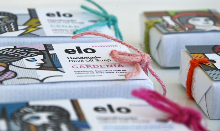 Elo希臘100％橄欖油純天然手工肥皂包裝設(shè)計(jì)“神話人物插畫“篇－上海包裝設(shè)計(jì)公司