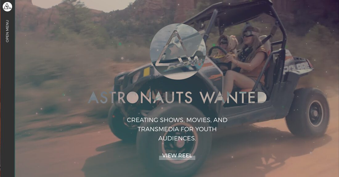 Astronauts Wanted網(wǎng)站設(shè)計(jì)-中心的兩邊都有足夠的空間