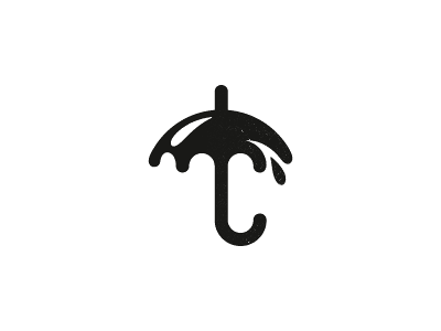 雨天雨傘保險(xiǎn)公司logo設(shè)計(jì)