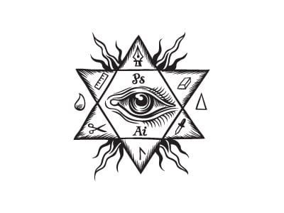 六角星眼睛logo設(shè)計(jì)-上海logo設(shè)計(jì)公司