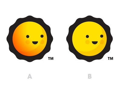 快樂的太陽logo設(shè)計