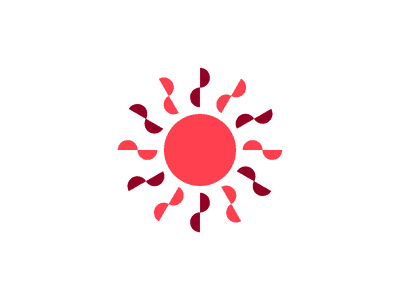 紅色的太陽logo設(shè)計