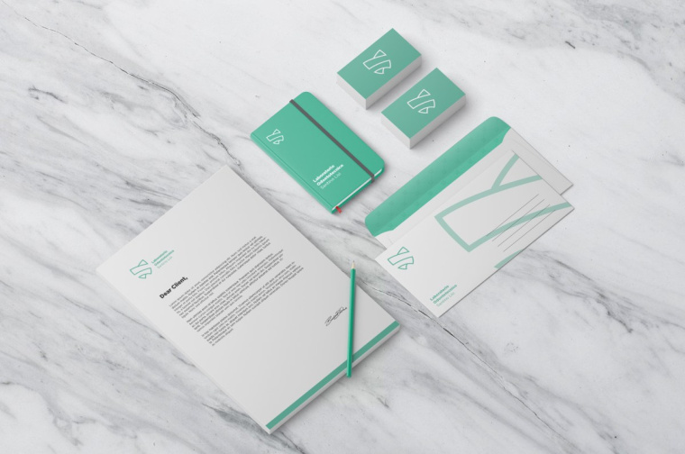 上海VI設(shè)計公司-抽象線條 Santino Lisi 牙醫(yī)品牌標(biāo)志設(shè)計VI設(shè)計