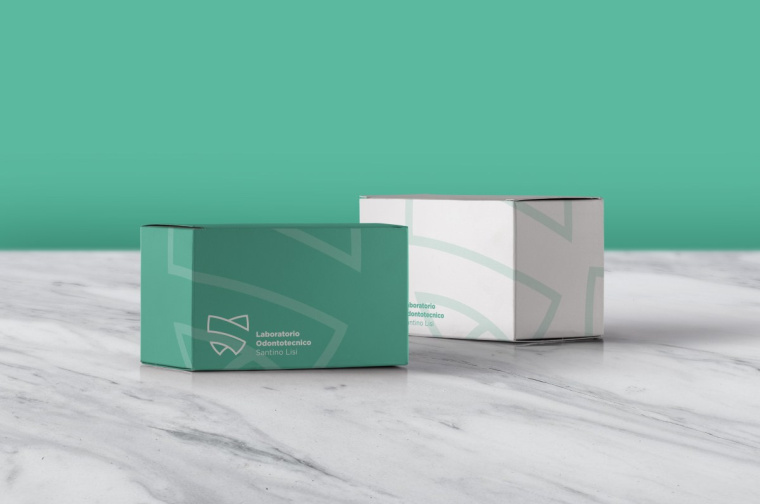 上海VI設(shè)計公司-抽象線條 Santino Lisi 牙醫(yī)品牌標(biāo)志設(shè)計VI設(shè)計