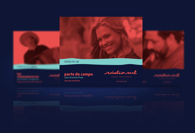 音樂廣播Rádio Sul品牌形象VI設(shè)計(jì)標(biāo)志設(shè)計(jì)，別有藝術(shù)韻味的鄉(xiāng)村風(fēng)情
