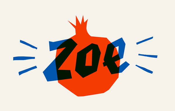 Zoe 石榴汁果汁包裝設(shè)計“剪紙拼貼”篇-上海包裝設(shè)計公司