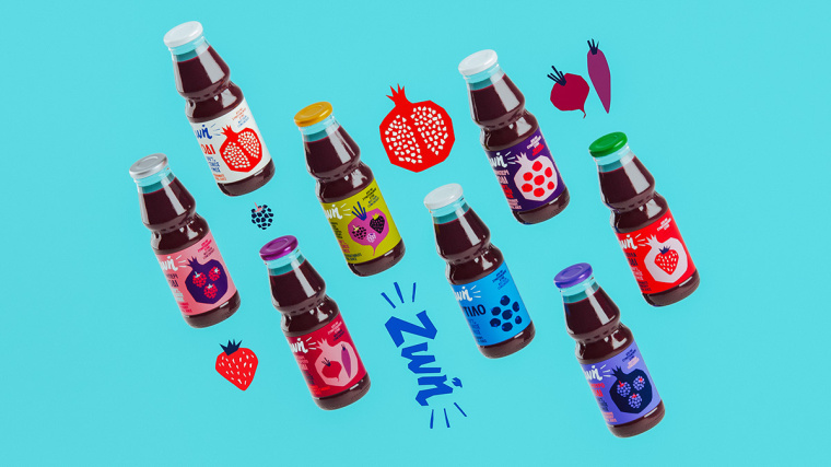 Zoe 石榴汁果汁包裝設(shè)計“剪紙拼貼”篇-上海包裝設(shè)計公司