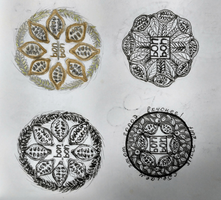 食物花卉圖案徽標(biāo)風(fēng)格 BonBon 咖啡廳餐廳標(biāo)志設(shè)計VI形象設(shè)計欣賞 食物花卉圖案徽標(biāo)風(fēng)格 BonBon 咖啡廳餐廳標(biāo)志設(shè)計VI形象設(shè)計欣賞