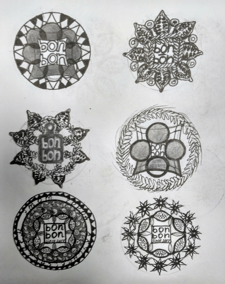 食物花卉圖案徽標(biāo)風(fēng)格 BonBon 咖啡廳餐廳標(biāo)志設(shè)計VI形象設(shè)計欣賞 食物花卉圖案徽標(biāo)風(fēng)格 BonBon 咖啡廳餐廳標(biāo)志設(shè)計VI形象設(shè)計欣賞