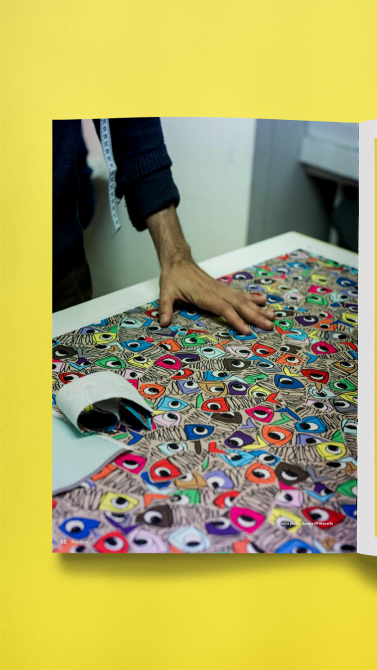 上海畫冊設計公司欣賞：美麗明黃色的黑蘋果雜志畫冊設計