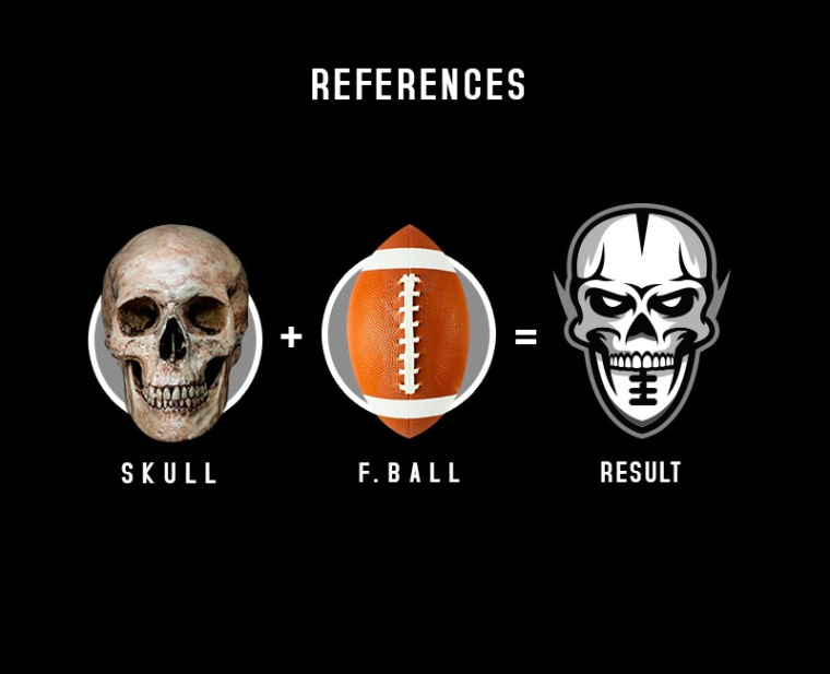 Whitehall 橄欖球聯(lián)盟體育標(biāo)志設(shè)計(jì),挑戰(zhàn)視覺的骷髏形象 Whitehall 橄欖球聯(lián)盟體育標(biāo)志設(shè)計(jì),挑戰(zhàn)視覺的骷髏形象