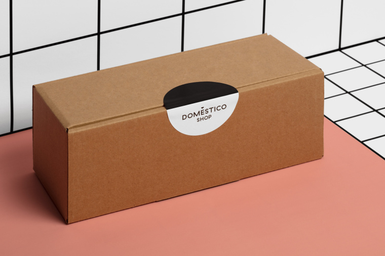 Mucho設(shè)計(jì)師品牌家居用品在線電商商城logo設(shè)計(jì)品牌形象VI設(shè)計(jì),有趣的半圓圖形元素