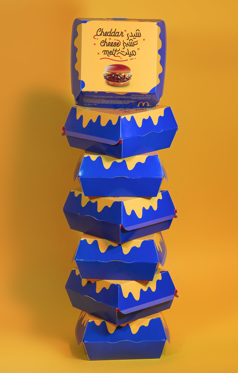 麥當(dāng)勞漢堡薯條奶酪外賣食品套餐包裝設(shè)計-上海包裝設(shè)計公司