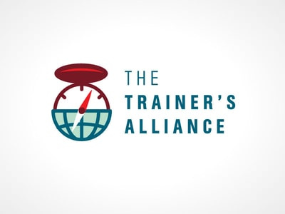  紅頂指南針加字母的logo設(shè)計