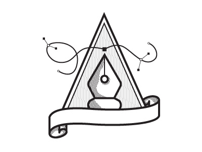 灰色鋼筆設(shè)計公司logo設(shè)計