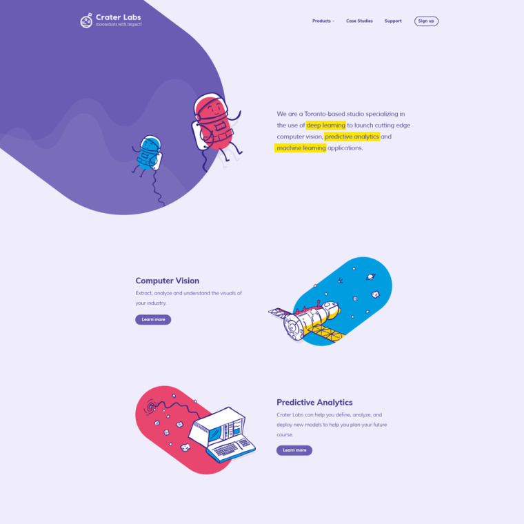 2018年9個(gè)最前沿的網(wǎng)頁設(shè)計(jì)趨勢-個(gè)性化插圖