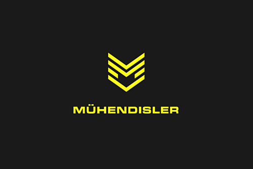 Mhendisler建筑公司幾何線條風(fēng)格logo設(shè)計(jì)