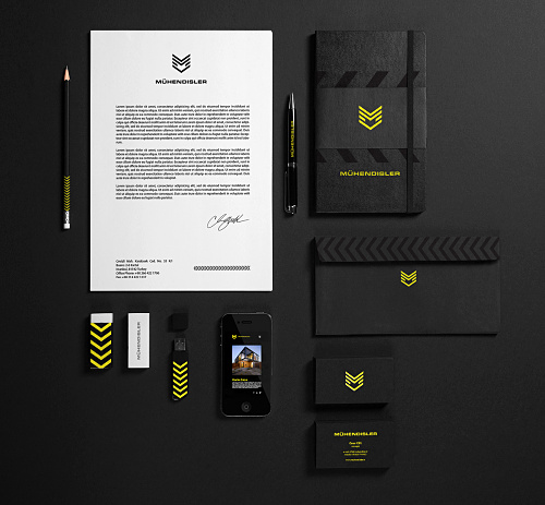 Mhendisler建筑公司幾何線條風(fēng)格企業(yè)VI設(shè)計(jì)
