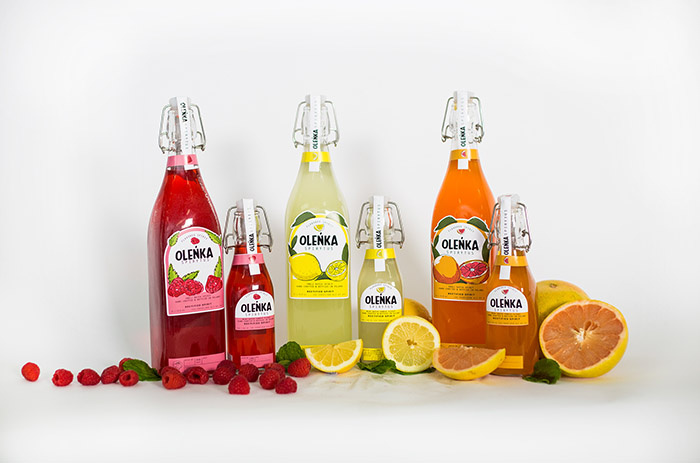 OLENKA 水果味伏特加酒果酒概念品牌包裝設(shè)計插畫設(shè)計-上海包裝設(shè)計公司