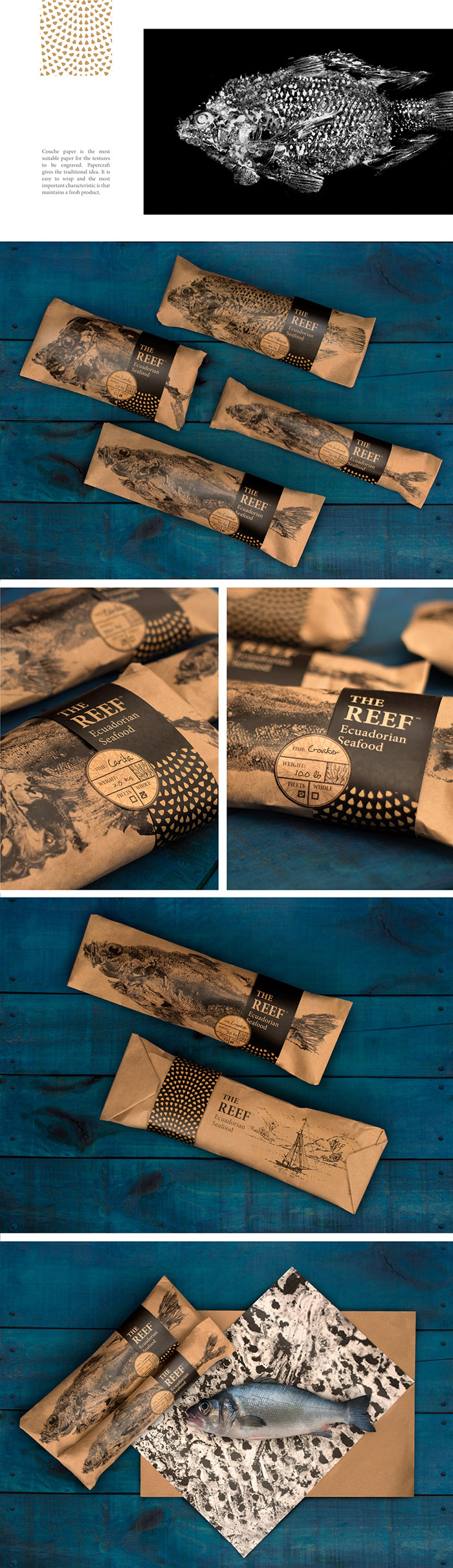 通過拓印設(shè)計的Reef 品牌海魚海鮮產(chǎn)品包裝設(shè)計欣賞-上海包裝設(shè)計公司