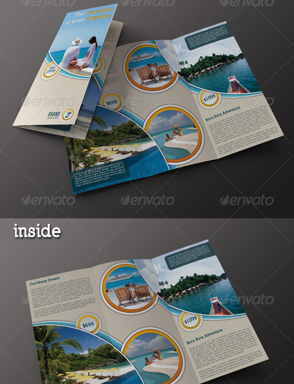 上海畫冊設(shè)計公司分享40+最佳旅游宣傳手冊設(shè)計模板-旅行社3折小冊子