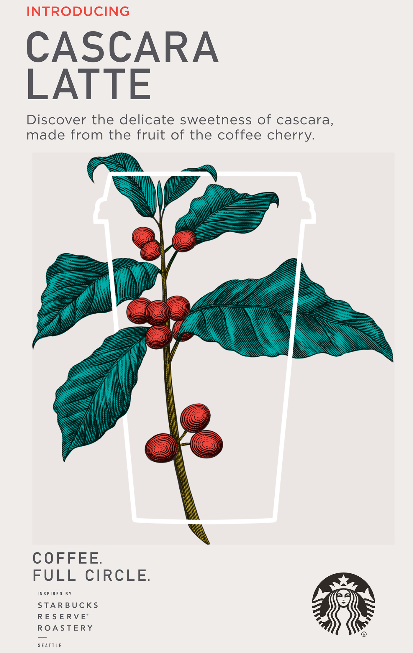 木版畫風(fēng)格星巴克冬季咖啡促銷宣傳插畫設(shè)計-上海品牌形象設(shè)計公司-上海平面設(shè)計公司