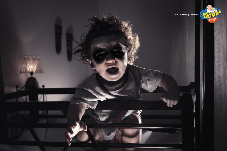 印度Kiddo''''s紙尿褲平面創(chuàng)意廣告“噩夢”篇-上海廣告設計公司 印度Kiddo''''s紙尿褲平面創(chuàng)意廣告“噩夢”篇-上海廣告設計公司