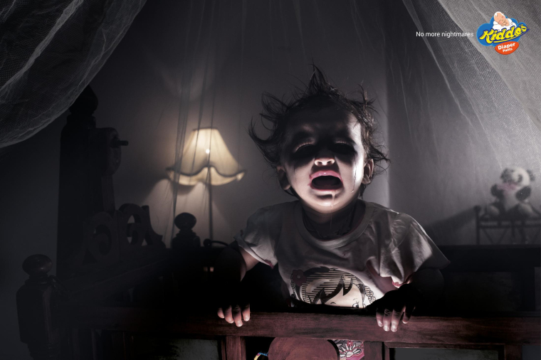 印度Kiddo''''s紙尿褲平面創(chuàng)意廣告“噩夢”篇-上海廣告設計公司 印度Kiddo''''s紙尿褲平面創(chuàng)意廣告“噩夢”篇-上海廣告設計公司