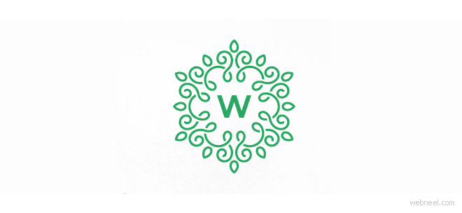 創(chuàng)意花朵標志設計欣賞 flower logo design-上海logo設計公司