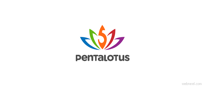 創(chuàng)意花朵標志設計欣賞 flower logo design-上海logo設計公司