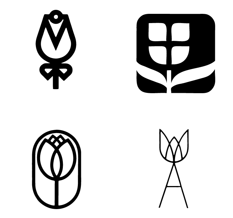 創(chuàng)意花朵標(biāo)志設(shè)計欣賞 flower logo design-上海logo設(shè)計公司