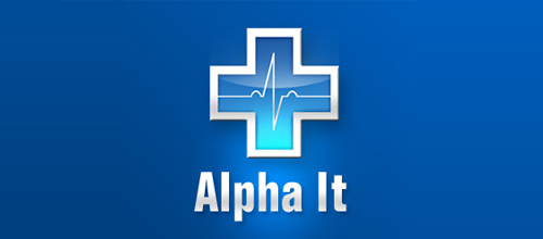 ALPHA-IT醫(yī)療軟件logo設(shè)計(jì)