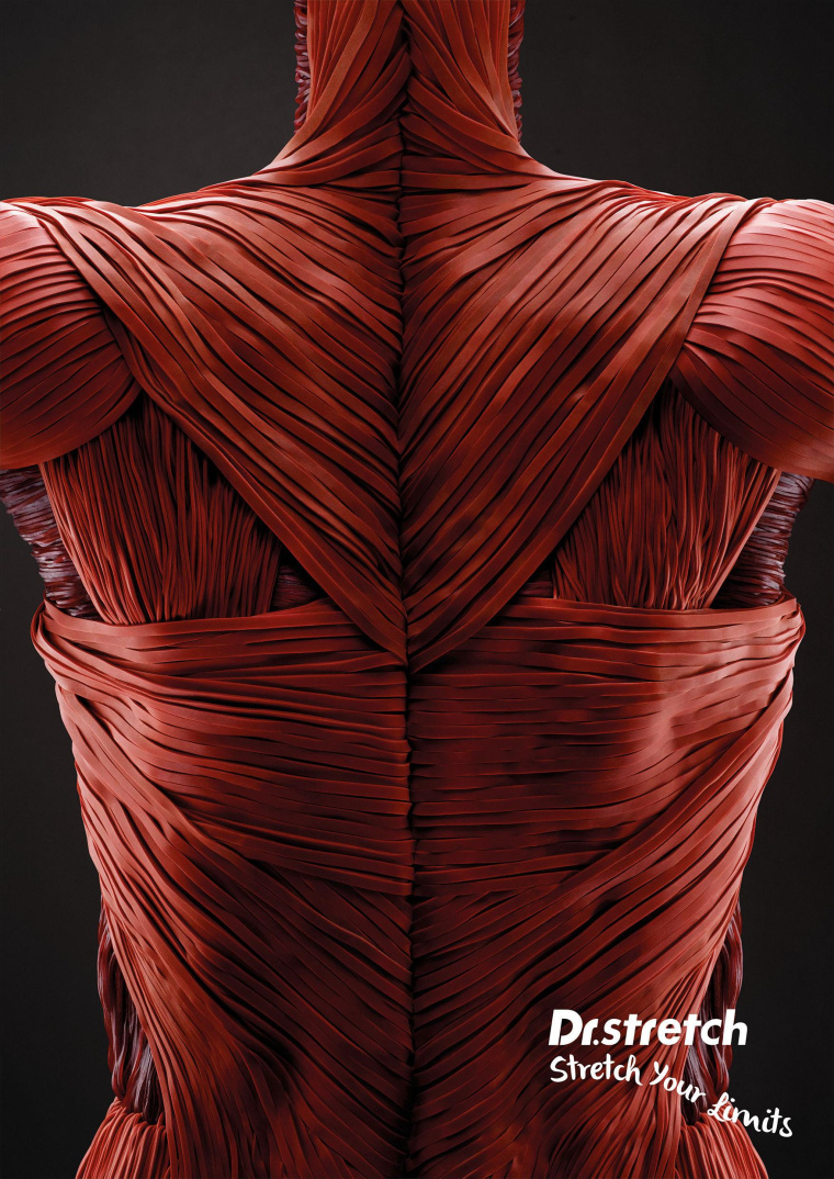 新加坡拉伸博士健身程序平面創(chuàng)意廣告“橡皮筋”篇-上海設(shè)計(jì)公司