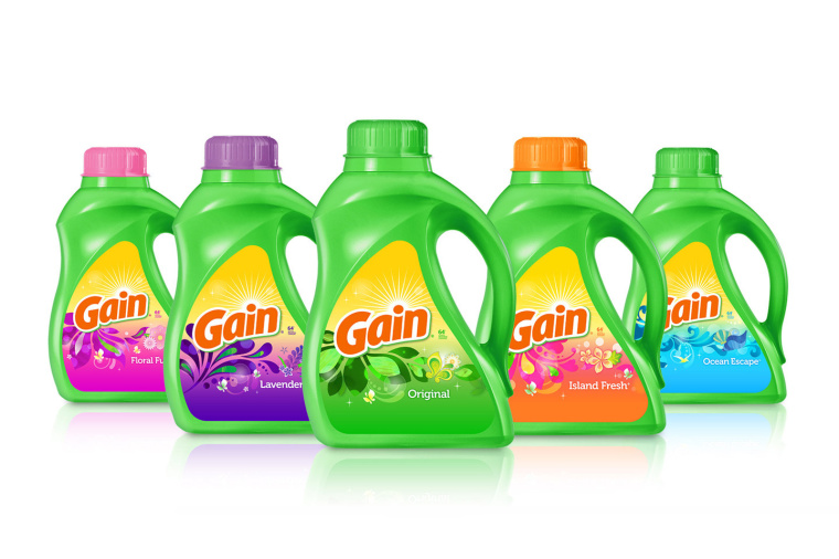 Gain洗衣液標(biāo)志更新設(shè)計與包裝設(shè)計-上海標(biāo)志設(shè)計包裝設(shè)計公司