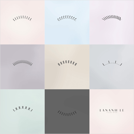 Lananh Le 睫毛定制品牌標志設計-上海標志設計公司-上海品牌設計公司 Lananh Le 睫毛定制品牌標志設計-上海標志設計公司-上海品牌設計公司