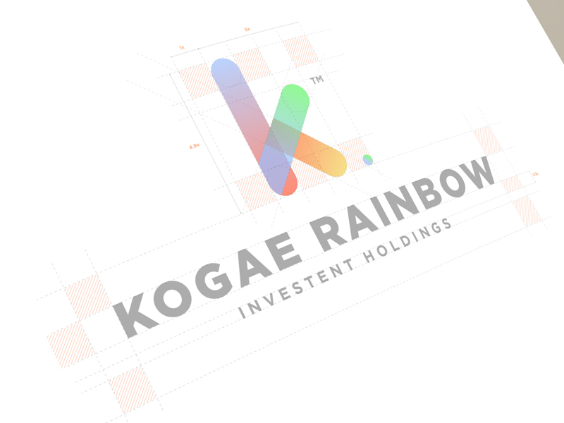 Modisana為Kogae Rainbow創(chuàng)作的銀行Logo設(shè)計-上海標(biāo)志設(shè)計公司